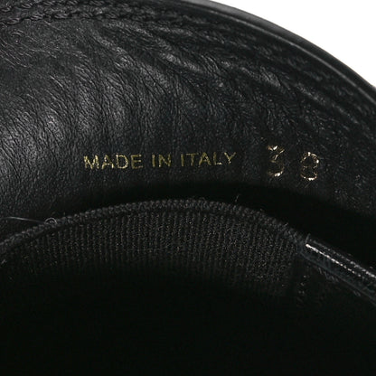 Prada Spazzolato Metal Triangle Logo 50mm Loafers 38 Black 7 of 7