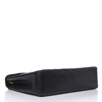 Chanel Lambskin Quilted XL Jumbo Single Flap Black 4 of 18