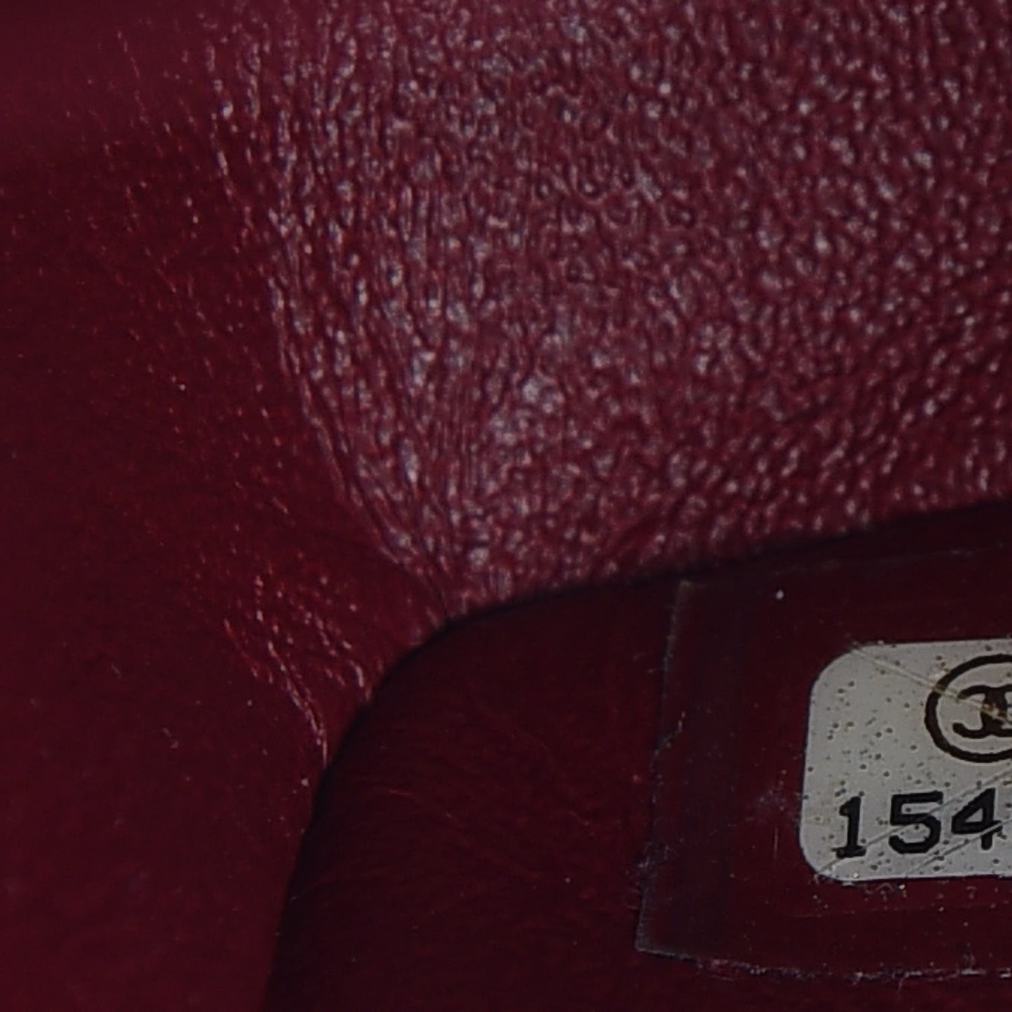 Patent Quilted Jumbo Double Flap Dark Red
