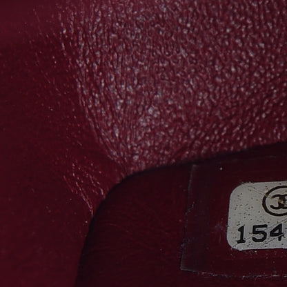 Chanel Patent Quilted Jumbo Double Flap Dark Red 7 of 15