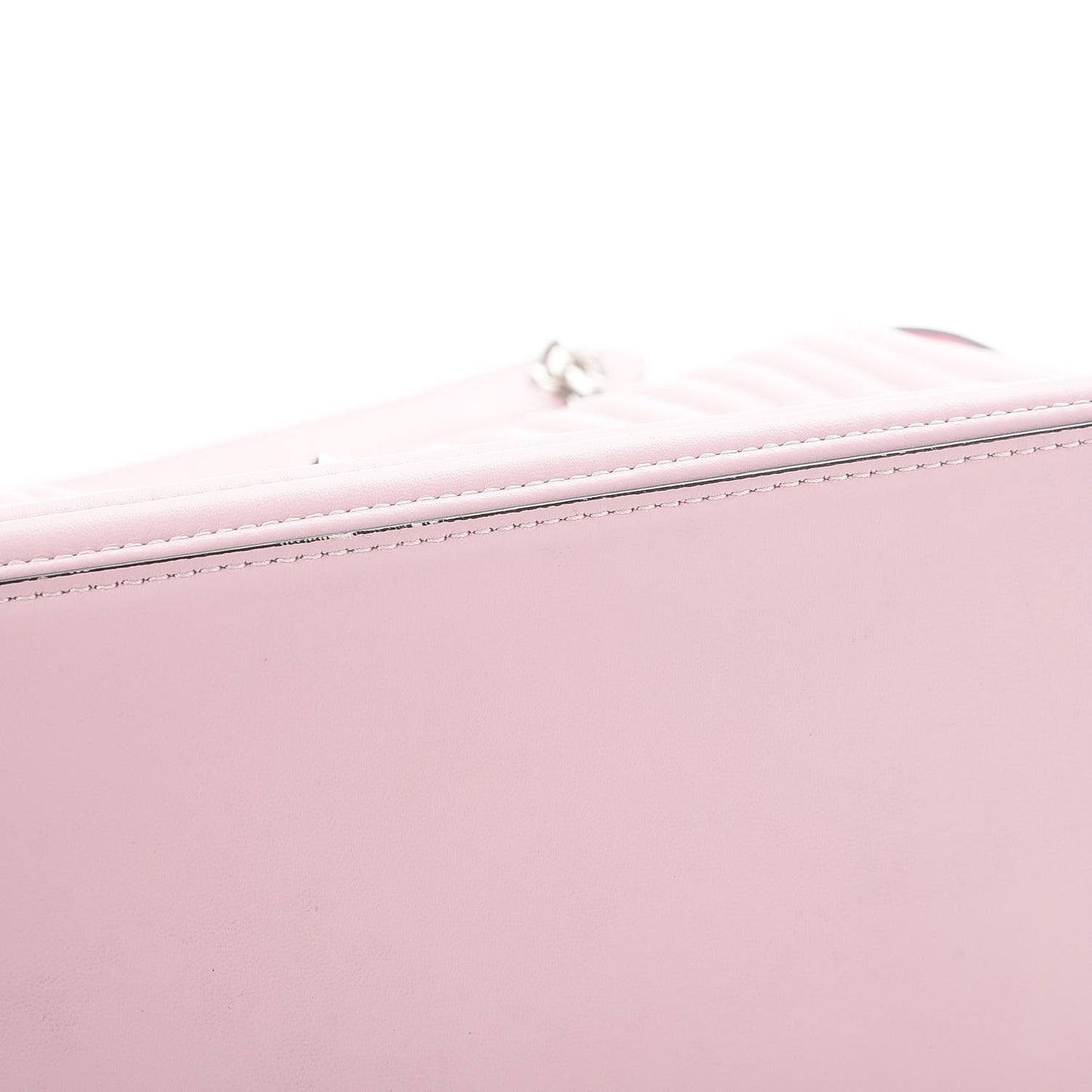 Shiny Nappa Trapuntata Small DotCom Click Chain Satchel Peonia