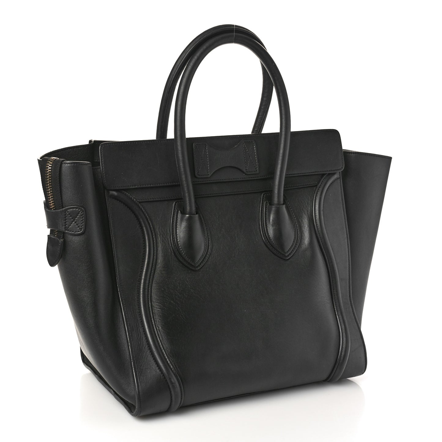 Smooth Calfskin Mini Luggage Black