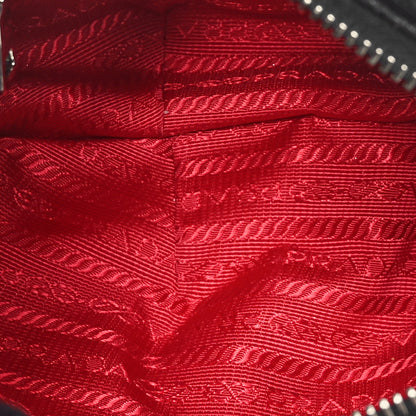Prada Nappa Frange Wristlet Clutch Black Fuoco 5 of 13