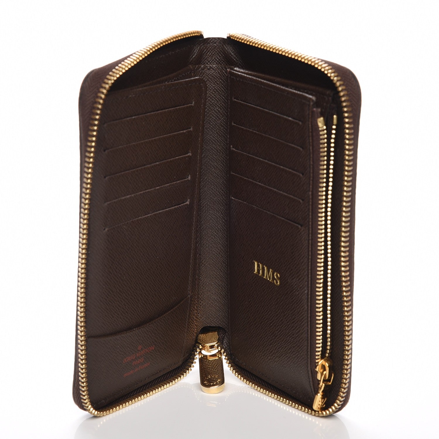 Louis Vuitton Damier Ebene Zippy Compact Wallet 5 of 9