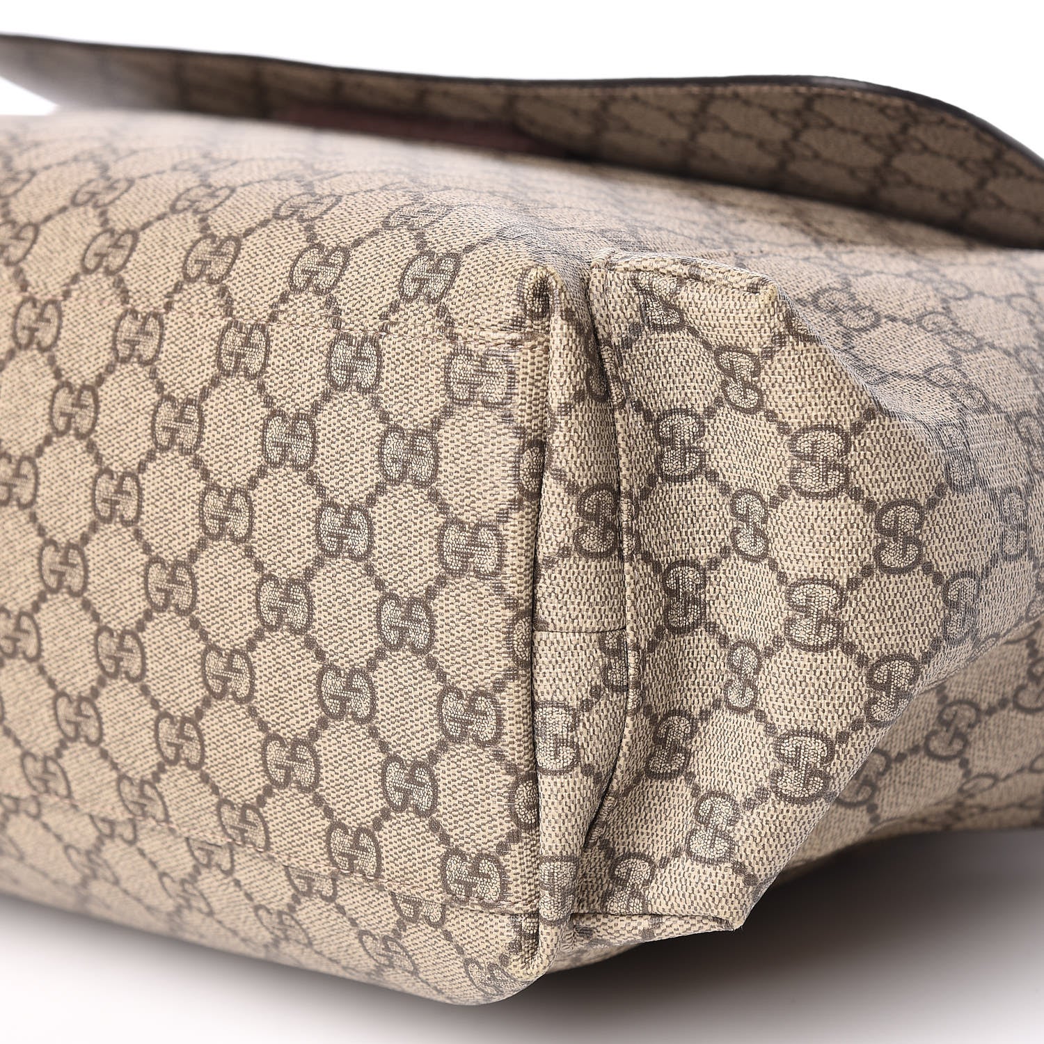 Gucci GG Plus Monogram Messenger Diaper Bag Dark Brown 6 of 13