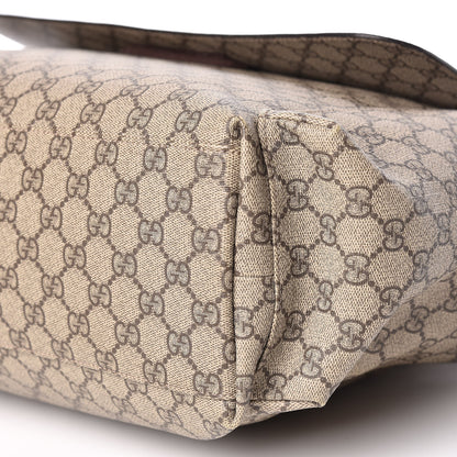 Gucci GG Plus Monogram Messenger Diaper Bag Dark Brown 6 of 13