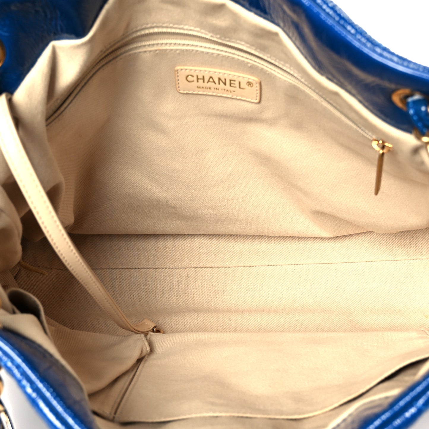 Patent Puzzle Tote Electric Blue