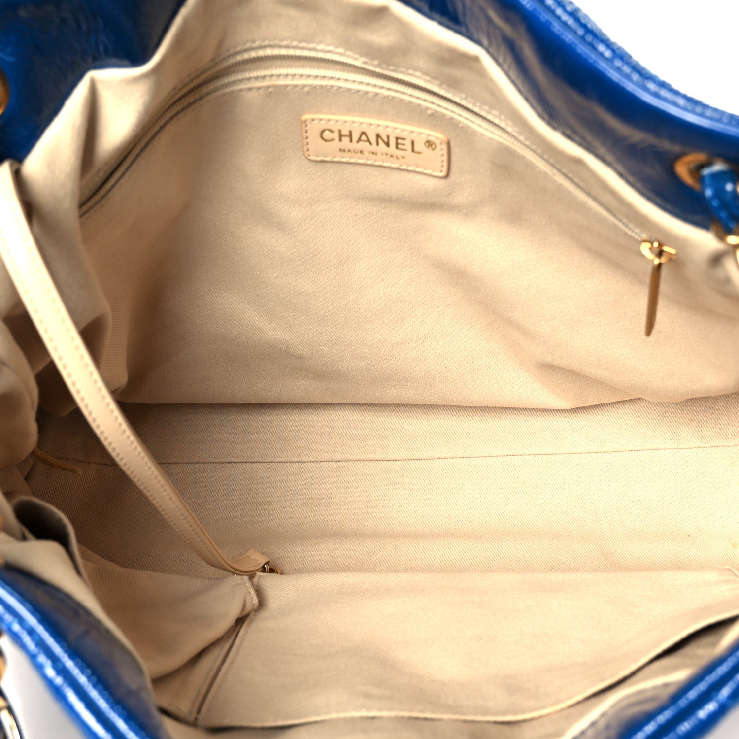 Chanel Patent Puzzle Tote Electric Blue 5 of 10