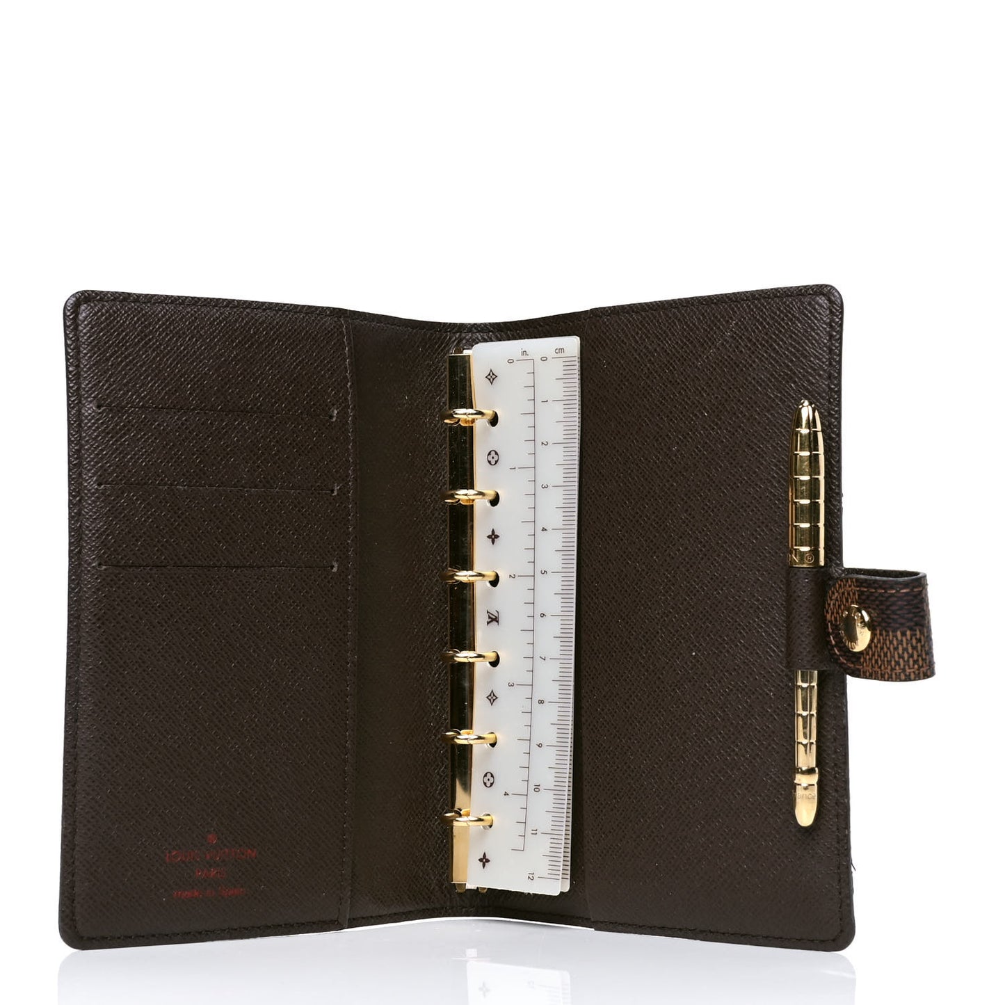 Damier Ebene Small Ring Agenda Cover
