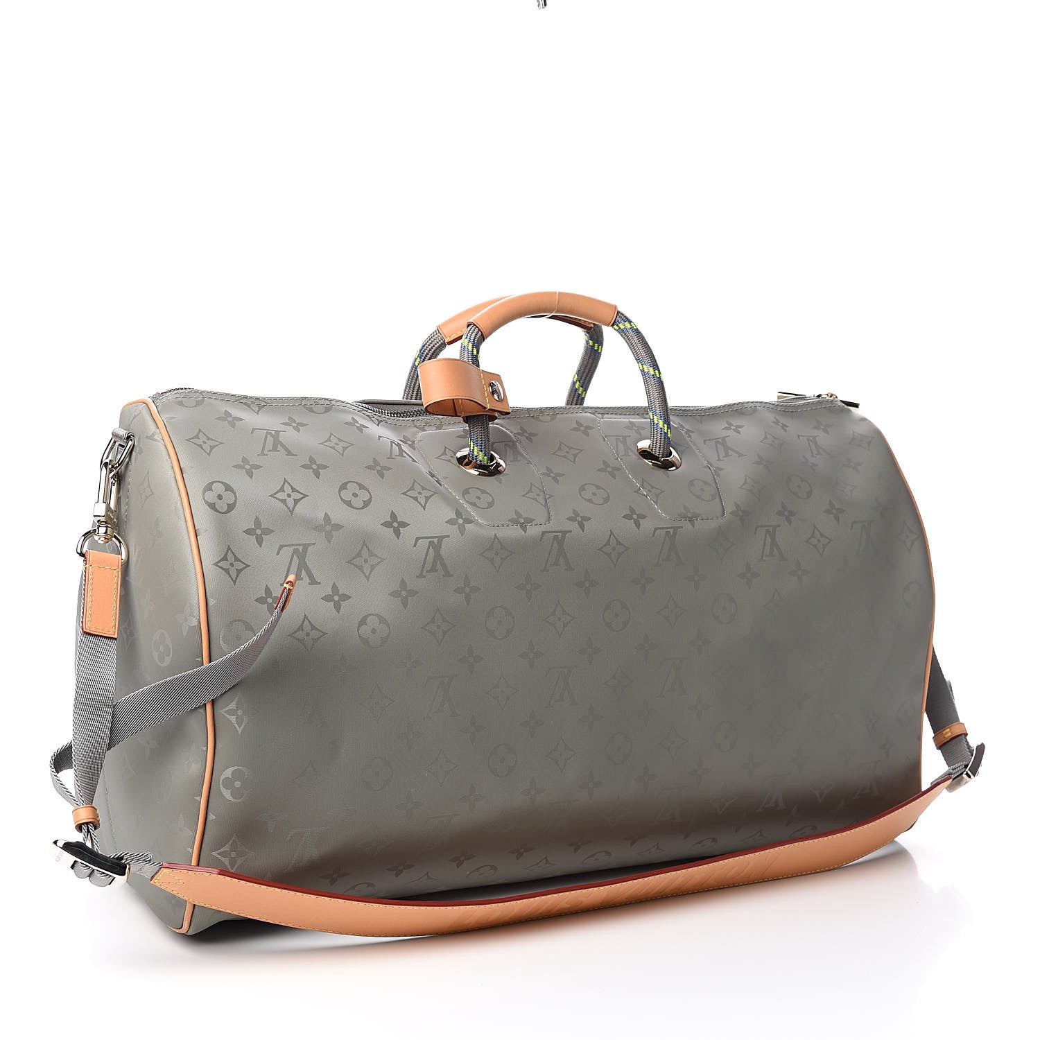 Louis Vuitton Monogram Titanium Keepall Bandouliere 50 3 of 10