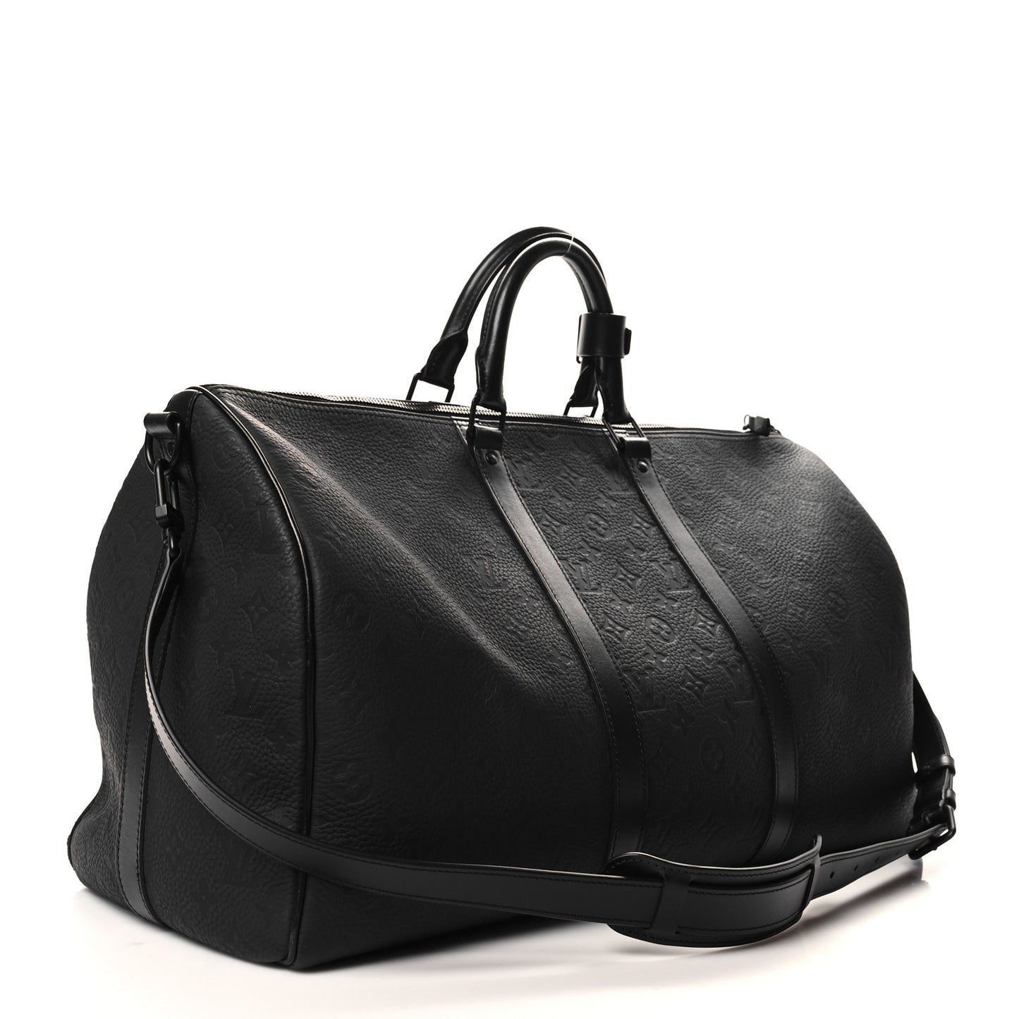 Taurillon Monogram Keepall Bandouliere 50 Black