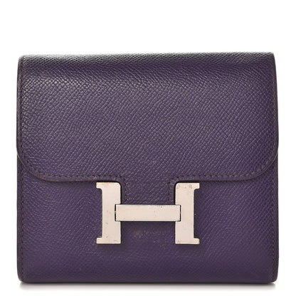 Hermes Epsom Constance Short Wallet Iris 1 of 15