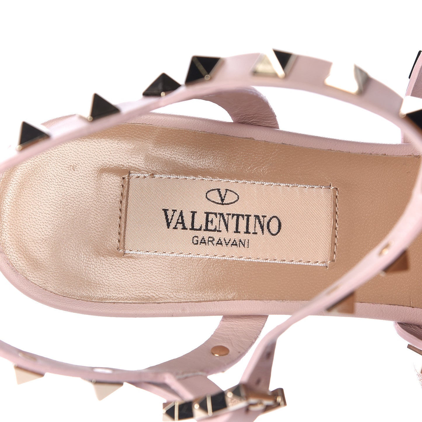 Calfskin Rockstud 60mm City Sandals 35 Water Rose