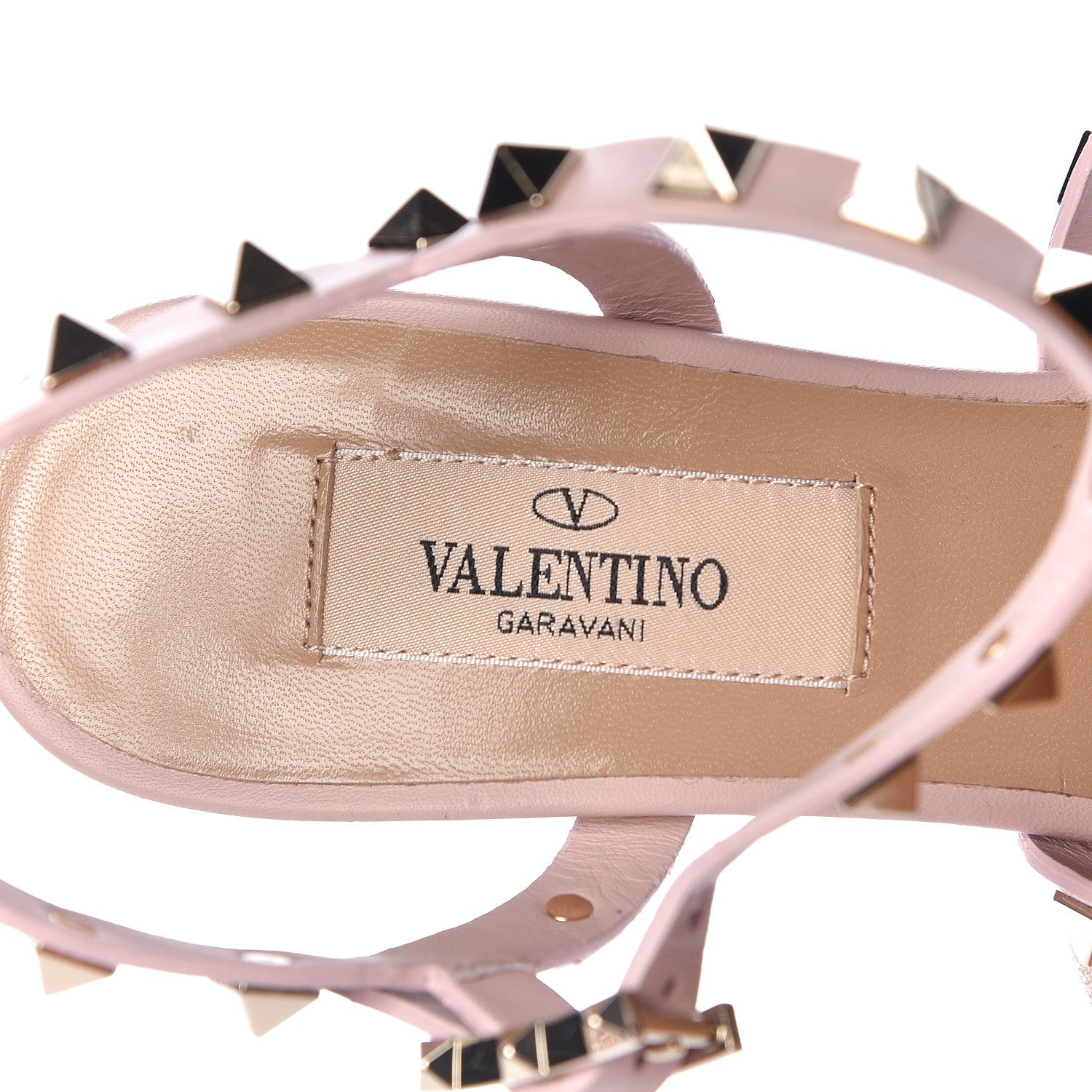 Valentino Garavani Calfskin Rockstud 60mm City Sandals 35 Water Rose 7 of 8