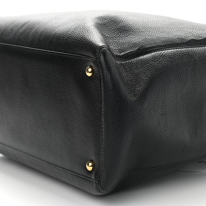 Chanel Calfskin Cerf Executive Shopper Tote Black 7 of 12