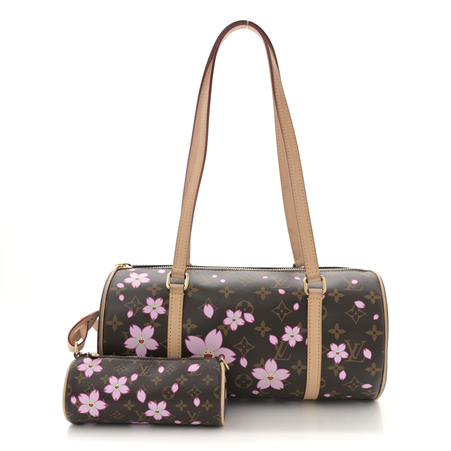 Louis Vuitton LV X TM Monogram Cherry Blossom Papillon Sakura Brown 3 of 14