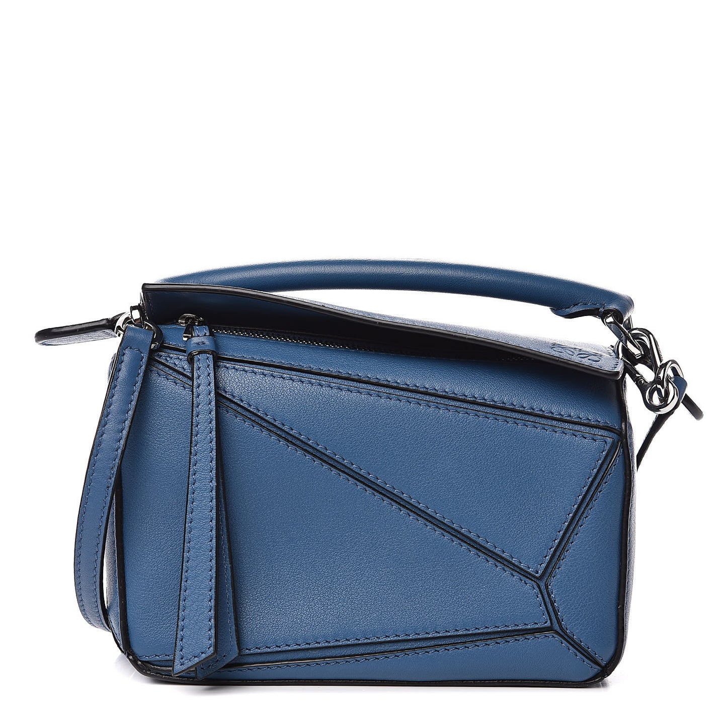 Calfskin Mini Puzzle Bag Blue