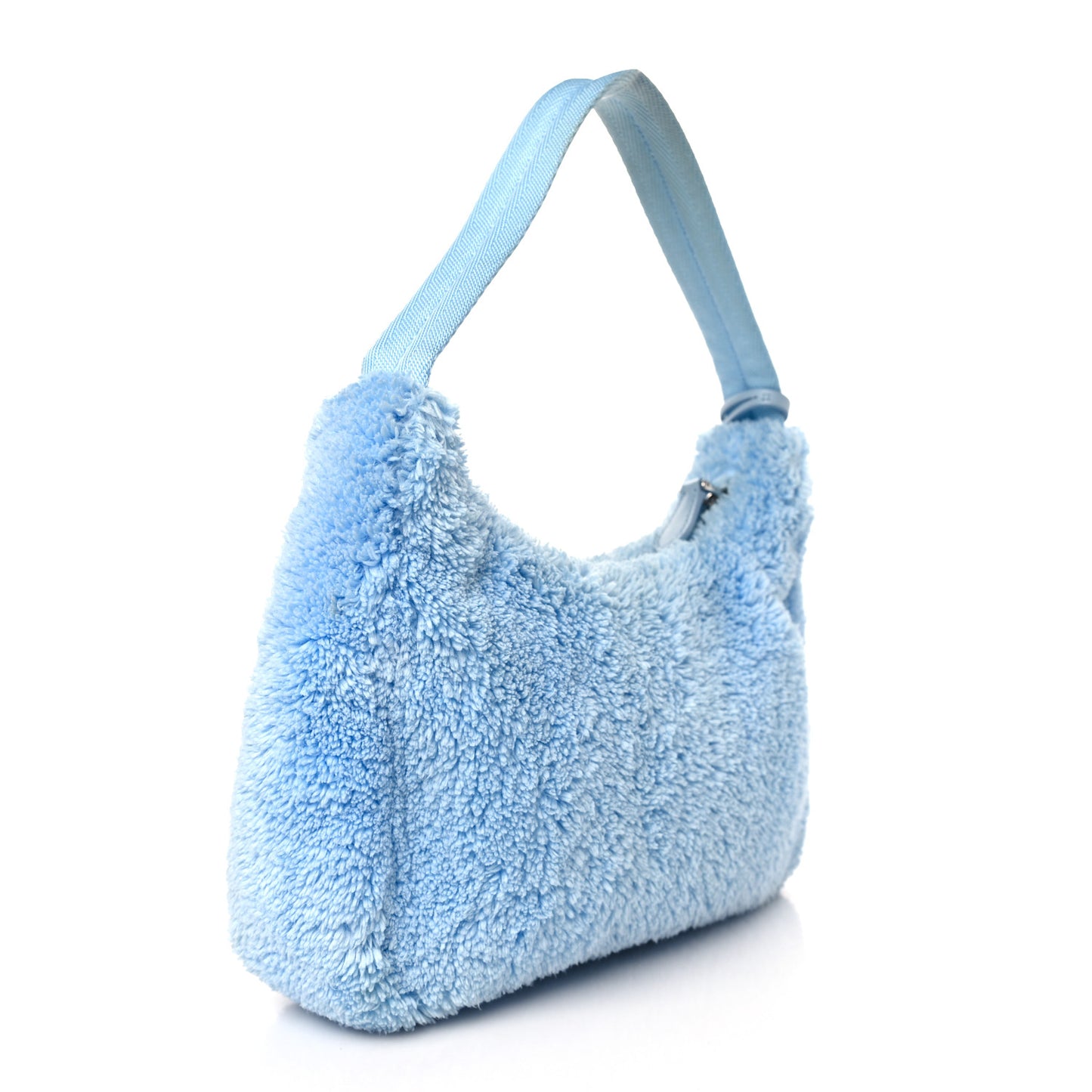 Terry Cloth Mini Re-Edition 2000 Bag Celeste Black
