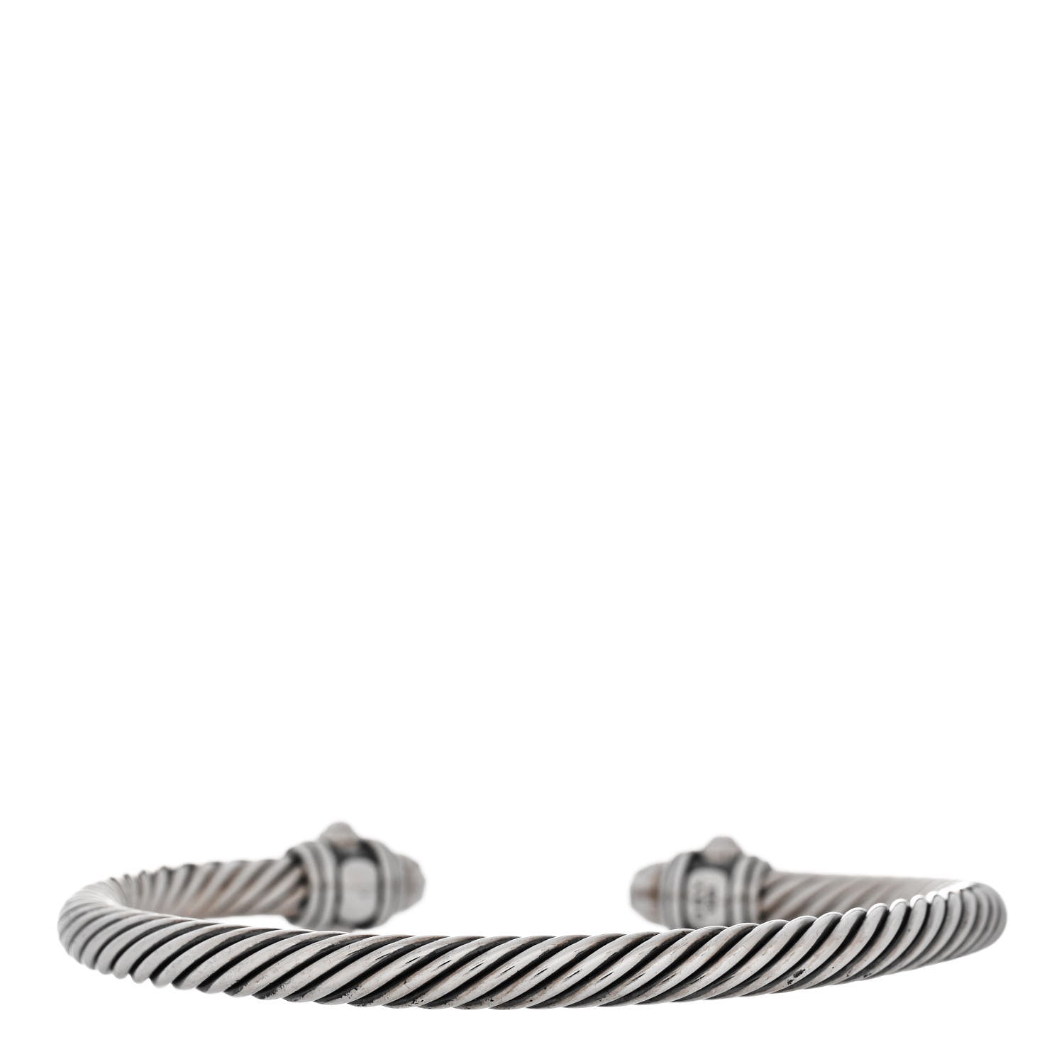 David Yurman Sterling Silver 5mm Cable Renaissance Bracelet 2 of 4