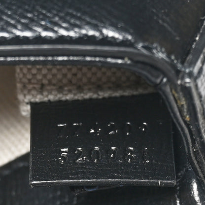 Gucci Demetra Mini Horsebit 1955 Asymmetric Shoulder Bag Black 7 of 10