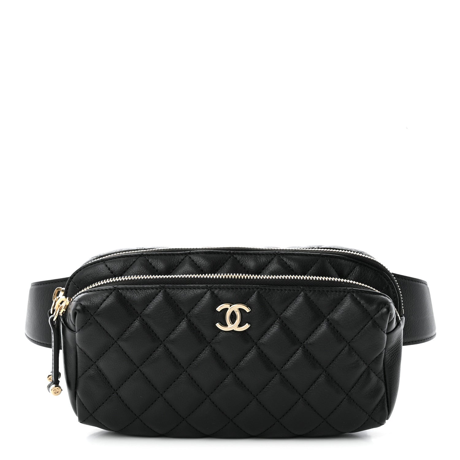 Chanel Calfskin Quilted Waist Bag Black 1 of 10