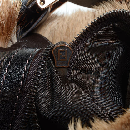 Fendi Gazelle Fur Crystal Baguette 8 of 10