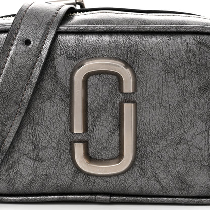 Marc Jacobs Calfskin Metallic Snapshot Camera Bag Grey 9 of 11