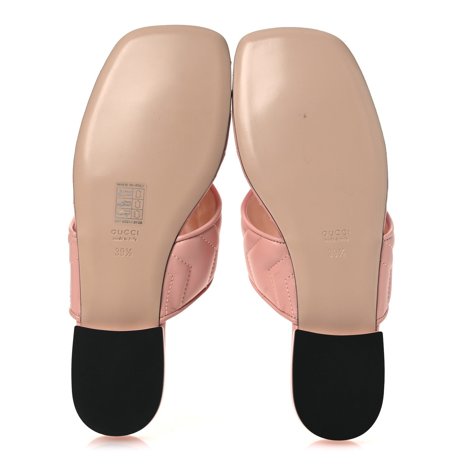 Gucci Nappa Charlotte Double G Marmont Thong Sandals 39.5 Perfect Pink 7 of 11
