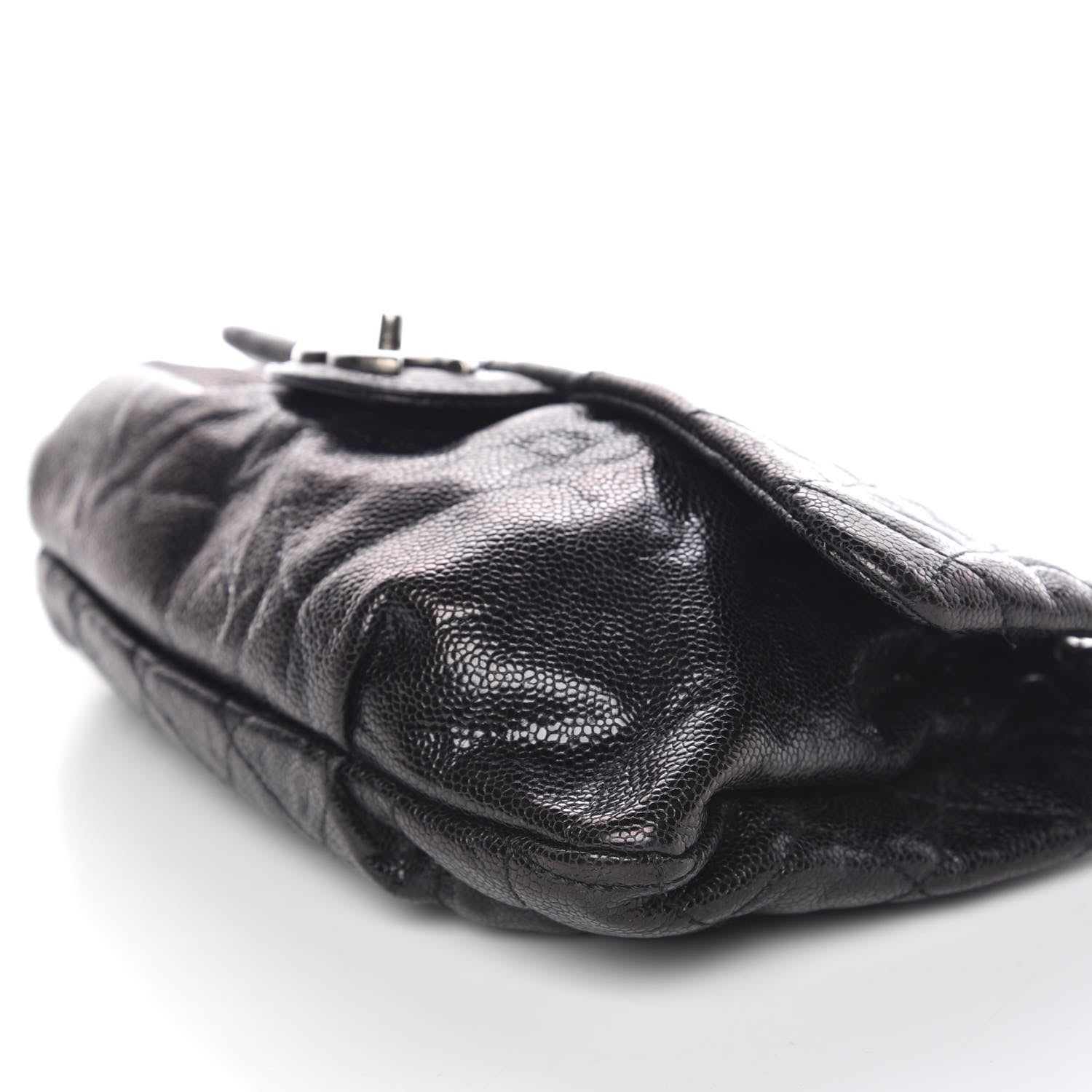 Chanel Caviar Quilted Medium Elastic Flap Black 10 of 10
