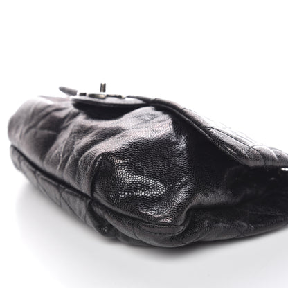 Chanel Caviar Quilted Medium Elastic Flap Black 10 of 10