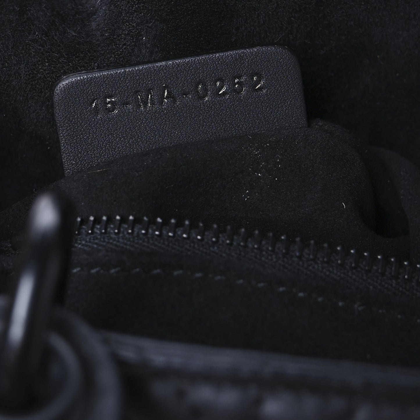 Ultra Matte Calfskin Cannage Small My ABCDior Lady Dior Black