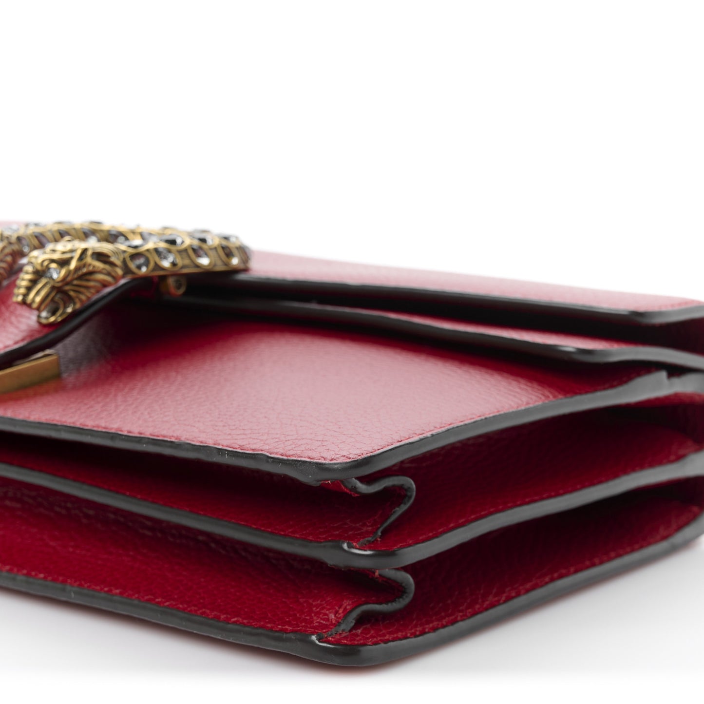 Dollar Calfskin Swarovski Crystal Small Dionysus Shoulder Bag Hibiscus Red