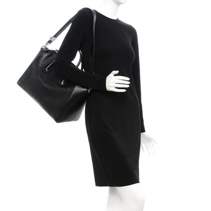 Givenchy Calfskin Lizard Embossed Medium Antigona Black 2 of 7