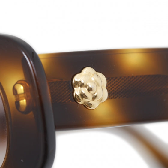 Chanel Tortoise Shell Camellia Sunglasses 5054 6 of 12