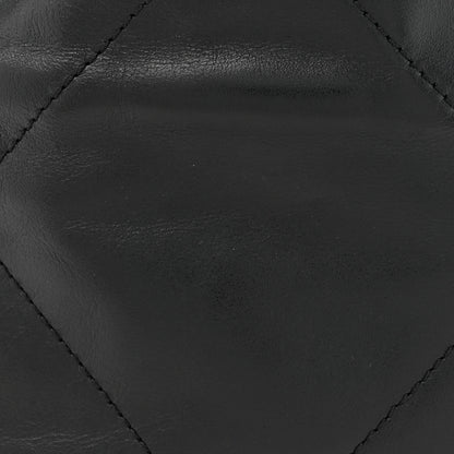 Chanel Shiny Calfskin Quilted Mini Chanel 22 Black 8 of 11
