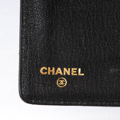 Chanel Patent Calfskin Quilted Yen Wallet Black 6 of 8