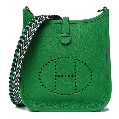 Hermes Taurillon Clemence Allegro Evelyne TPM Bamboo 1 of 4