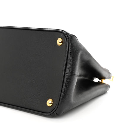 Prada Saffiano Medium Galleria Double Zip Tote Black 10 of 12