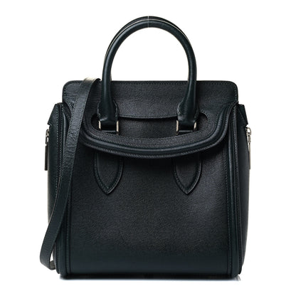 Alexander McQueen Grained Calfskin Large Heroine Black 2 of 8