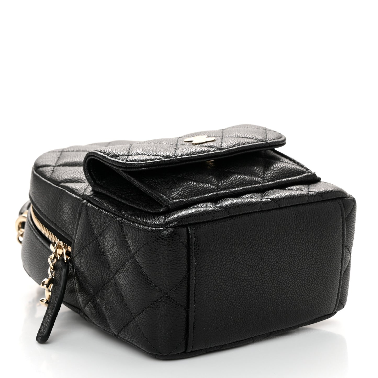 Caviar Quilted CC Mini Classic Backpack Black