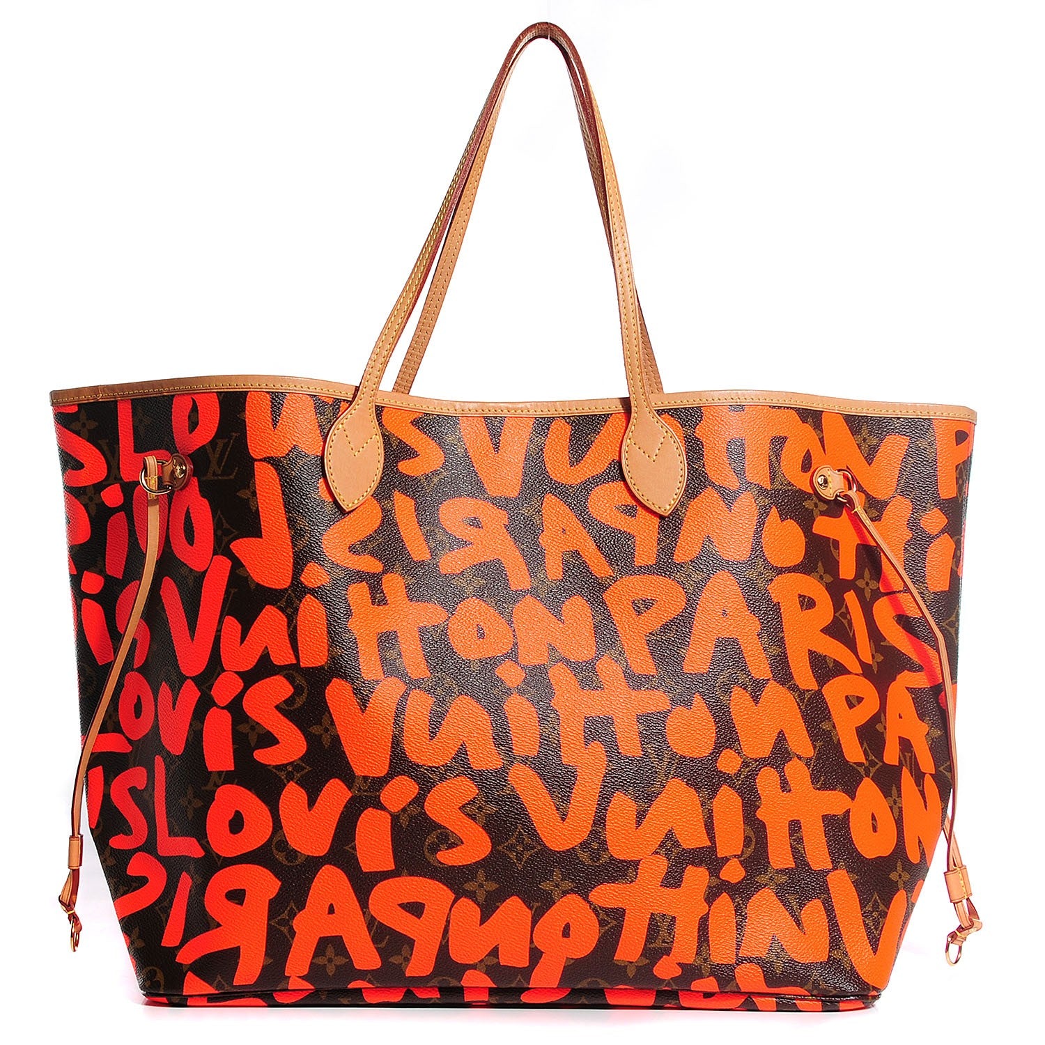 Louis Vuitton Monogram Graffiti Neverfull GM Orange 1 of 7