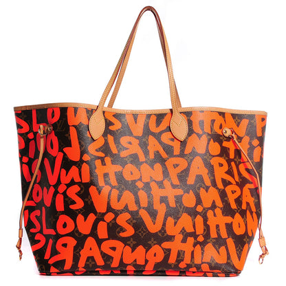 Louis Vuitton Monogram Graffiti Neverfull GM Orange 1 of 7