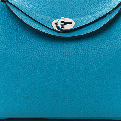 Hermes Taurillon Clemence Lindy 26 Bleu Frida 8 of 11