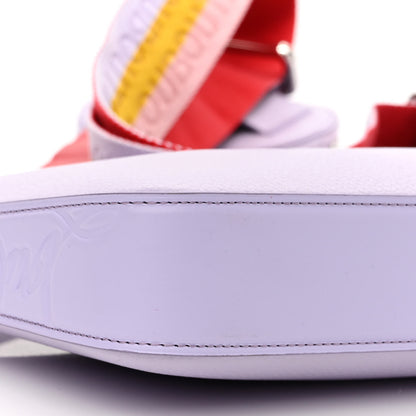 Christian Louboutin Calfskin Empire Loubila Pouch on Chain Lilac Smoke Rosy 9 of 10