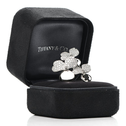 Tiffany Platinum Diamond Paper Flowers Cluster Ring 52 6 6 of 6