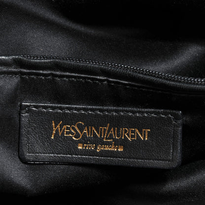Saint Laurent Patent Croc Oversized Muse Black 6 of 14