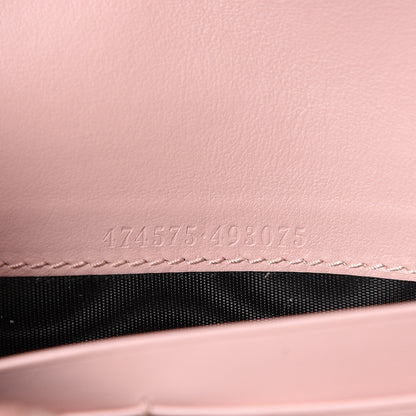 Gucci Calfskin Matelasse GG Marmont Chain Wallet Perfect Pink 7 of 14