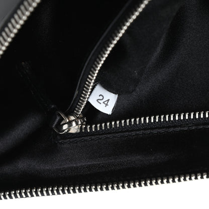 Prada Calfskin Crocodile Embossed Long Clutch Black 7 of 7