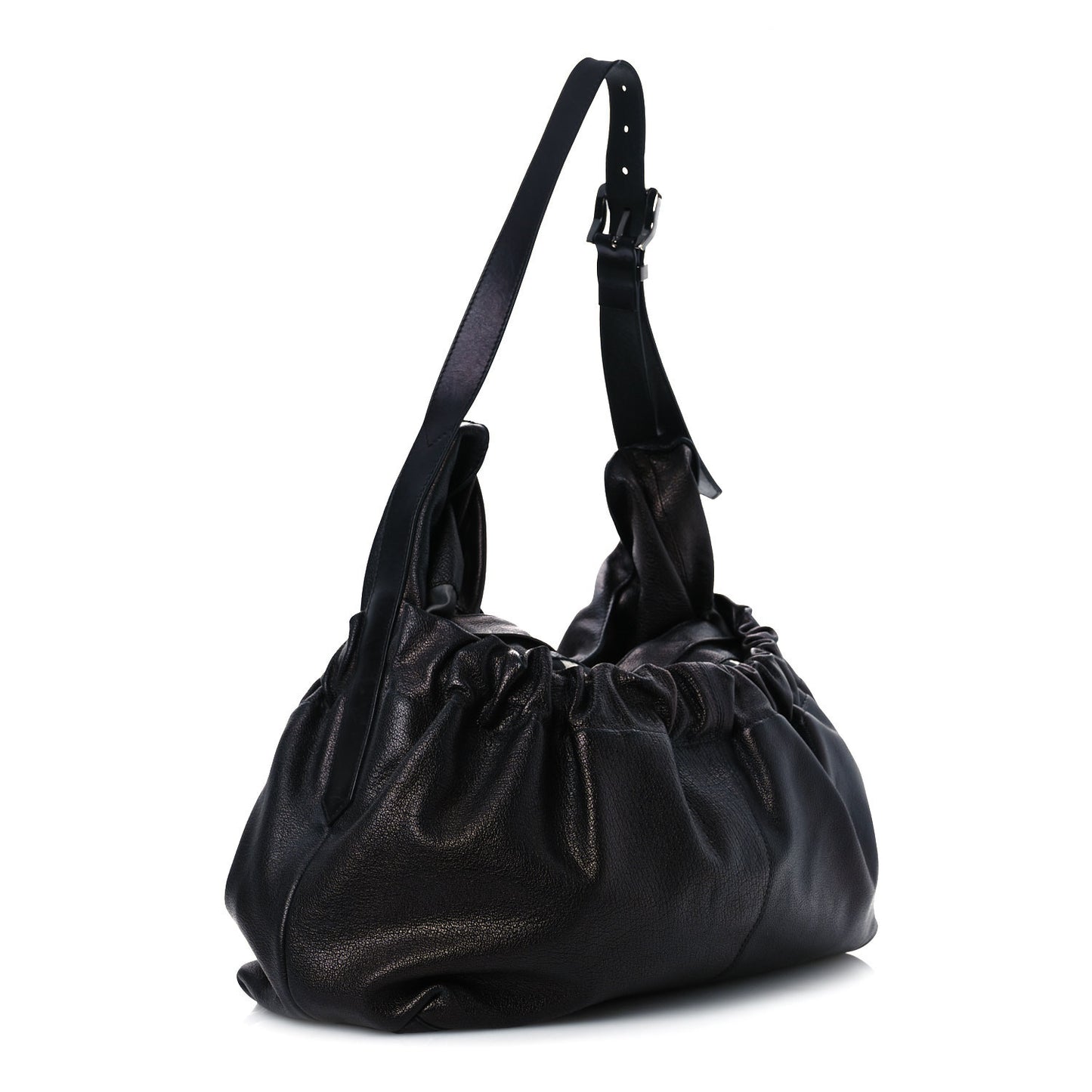 Calfskin Warrior Hobo Black