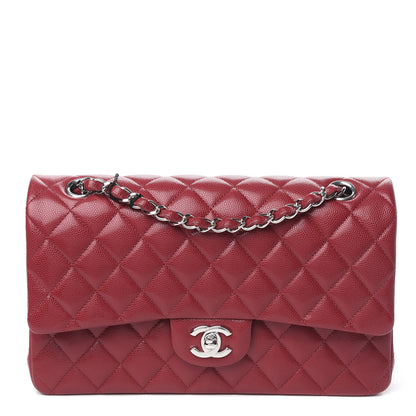Chanel Caviar Quilted Medium Double Flap Dark Red 1 of 13